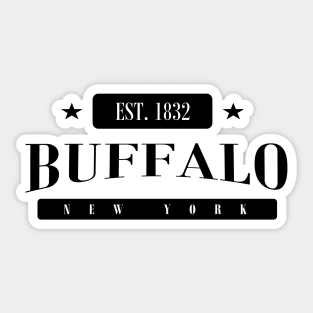 Buffalo Est. 1832 (Standard Black) Sticker